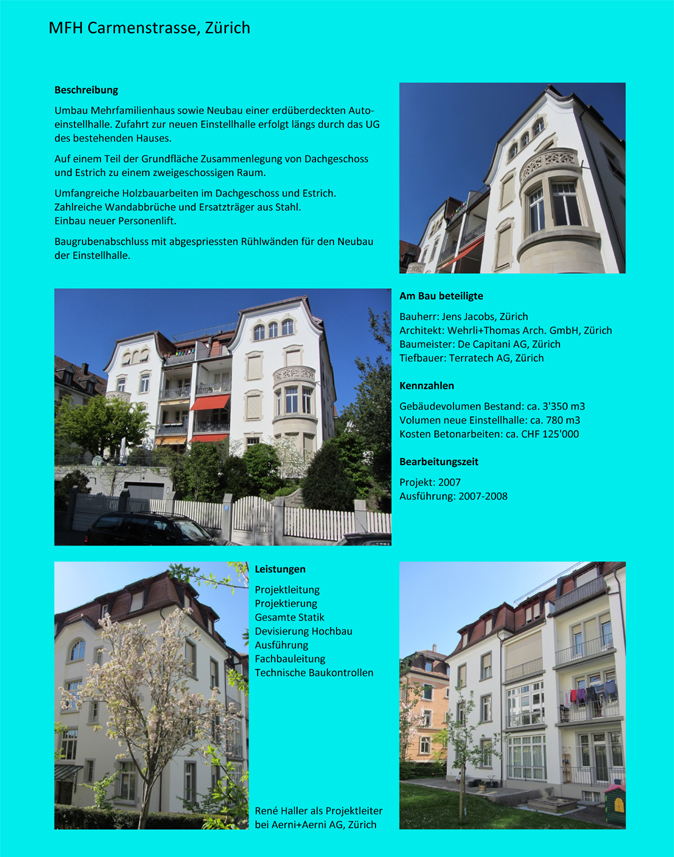 MFH Carmenstrasse, Zürich